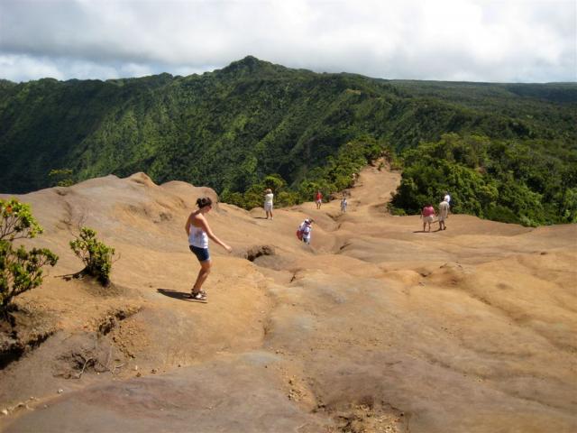 Our second hike - along the ridge of the Kalalau Valley.