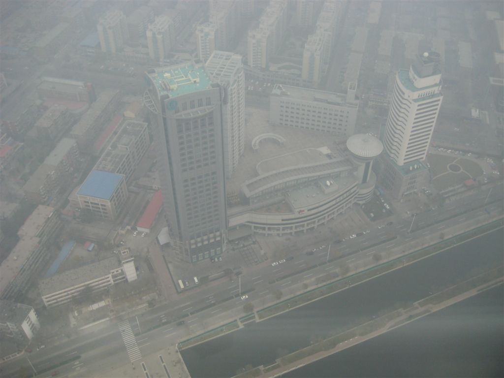 Looking down at the plaza where we will eat lunch