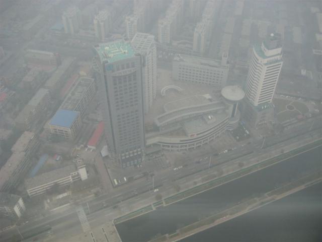 Looking down at the plaza where we will eat lunch
