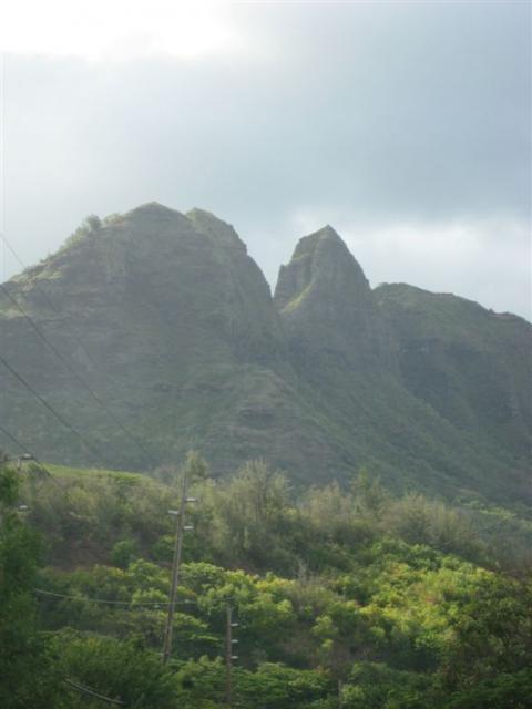 Next Day!  Mountains on the way to Hanalei