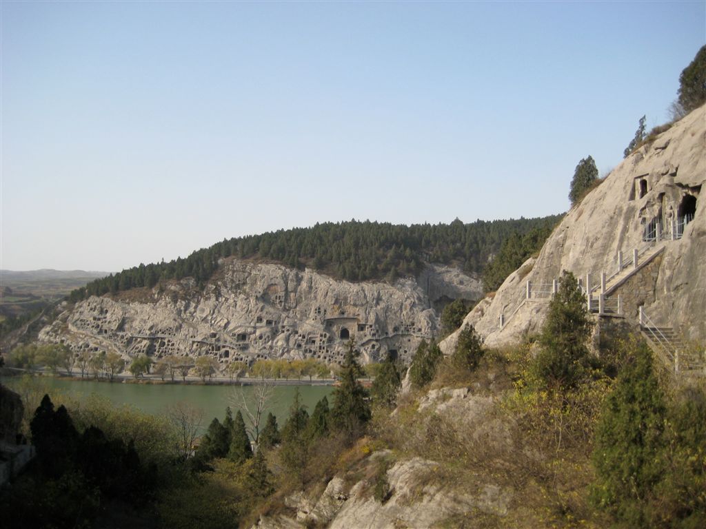 Valley with caves