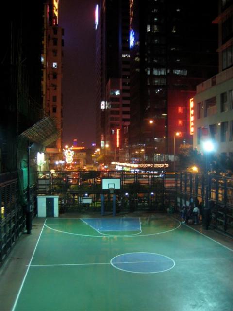 Urban basketball court