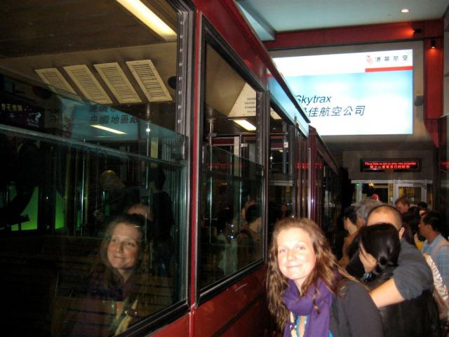 On the tram back down