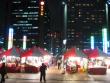 Little market in front of the train station