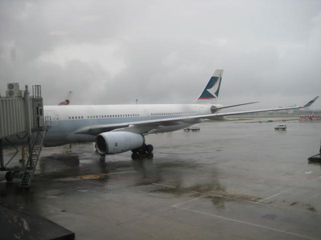 Our plane back to Hong Kong