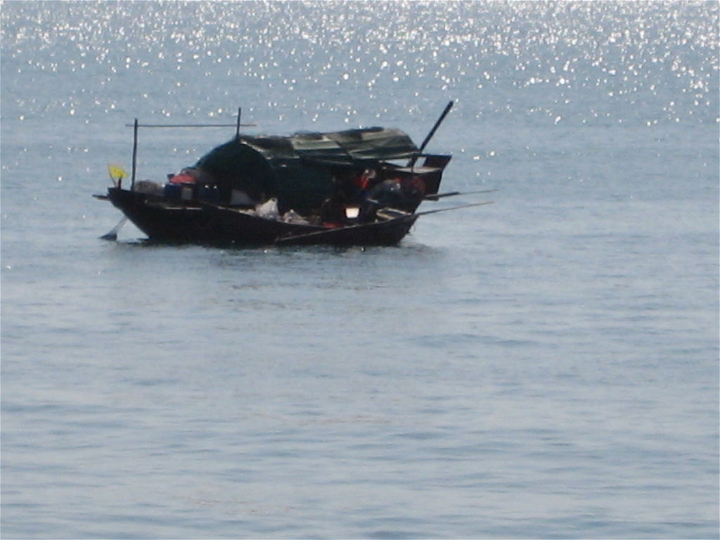 Boat adrift in Stanley Harbour