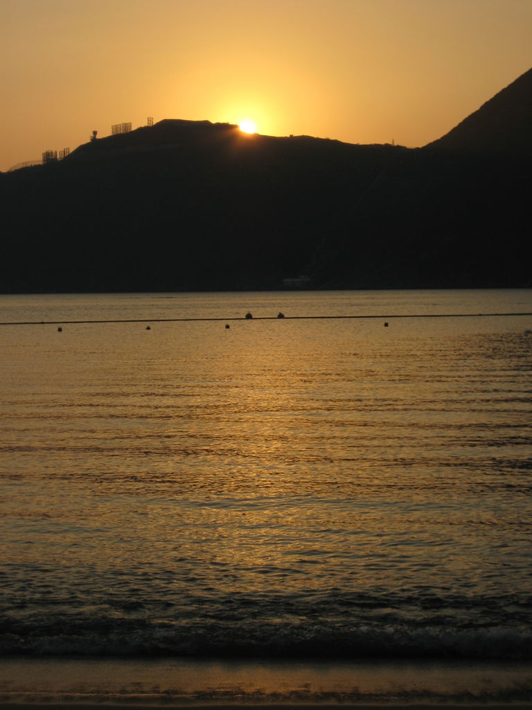 Deep Water Bay Beach at sunset