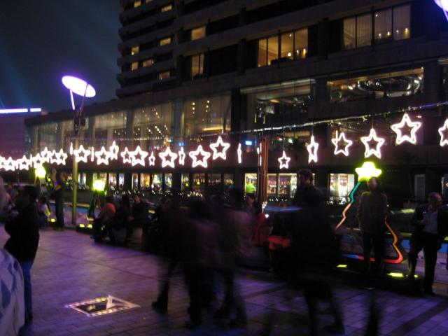 HK 8pm light show from the Avenue of the Stars