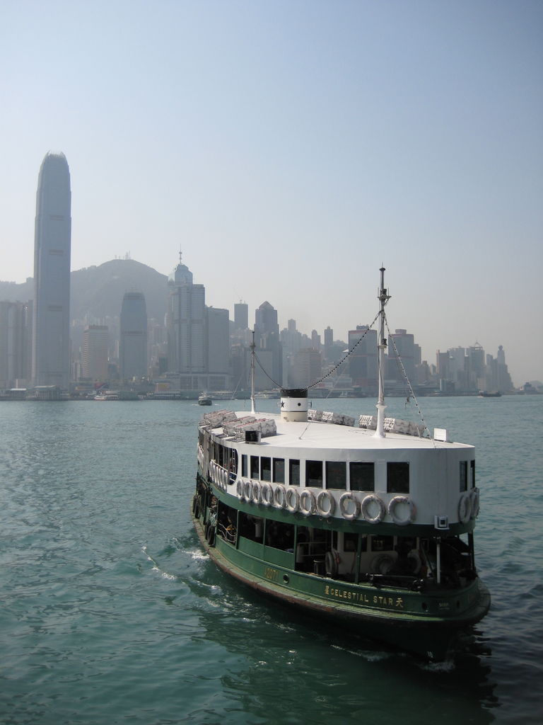 Our ferry coming in to cross the harbour again