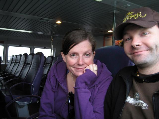 On the ferry to Lantau Island