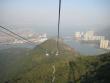 View of Tung Chung and the airport from the gondola