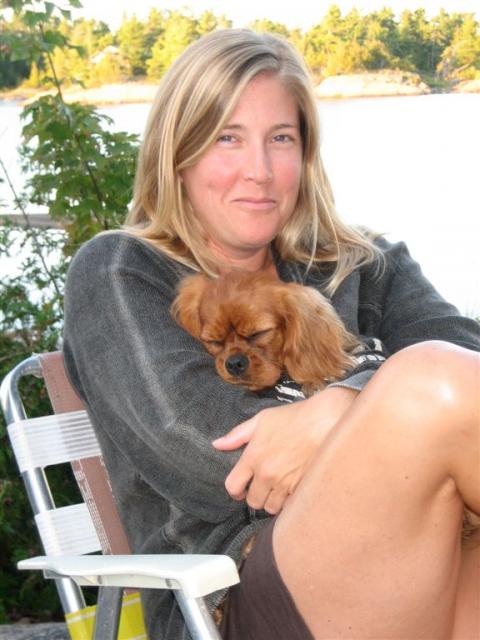 Julie and cutest puppy ever.