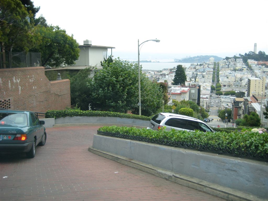 The famous twisty spot of Lombard Street