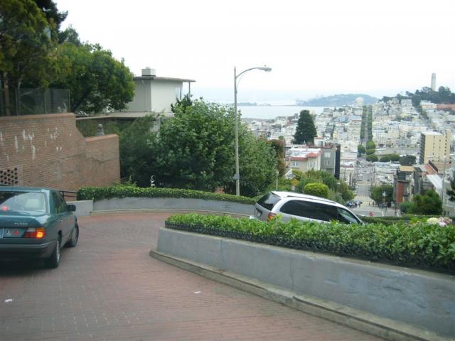 The famous twisty spot of Lombard Street