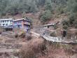 Nicole on a small bridge enterring Ghat