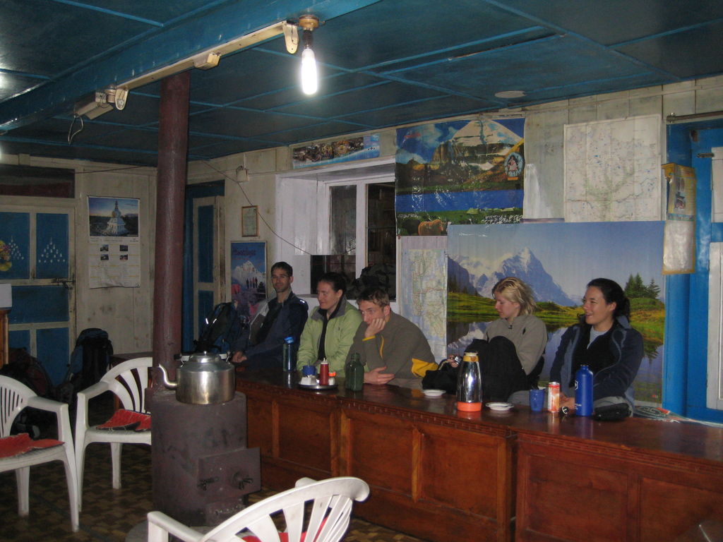 The inside of the lodge, what they always look like