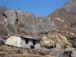 Houses built into the hills