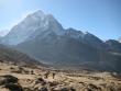 Ama Dablam and barren landscape