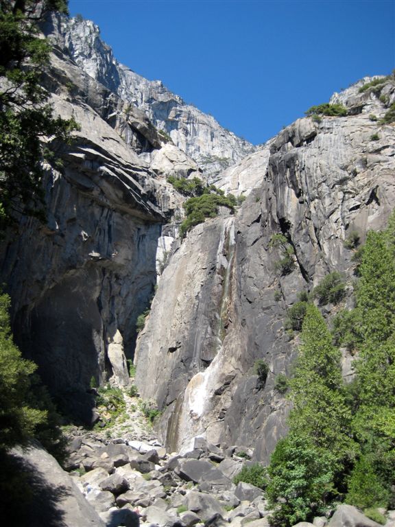 Lower chute, a little water