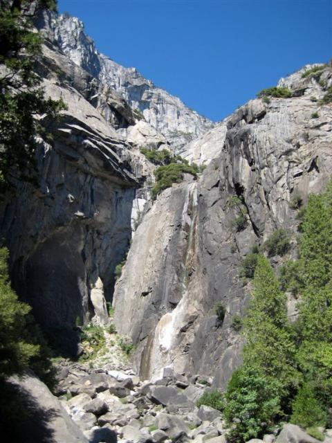 Lower chute, a little water