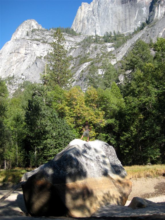 Big rock, in front of Half Dome