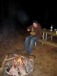 Dinner by firelight