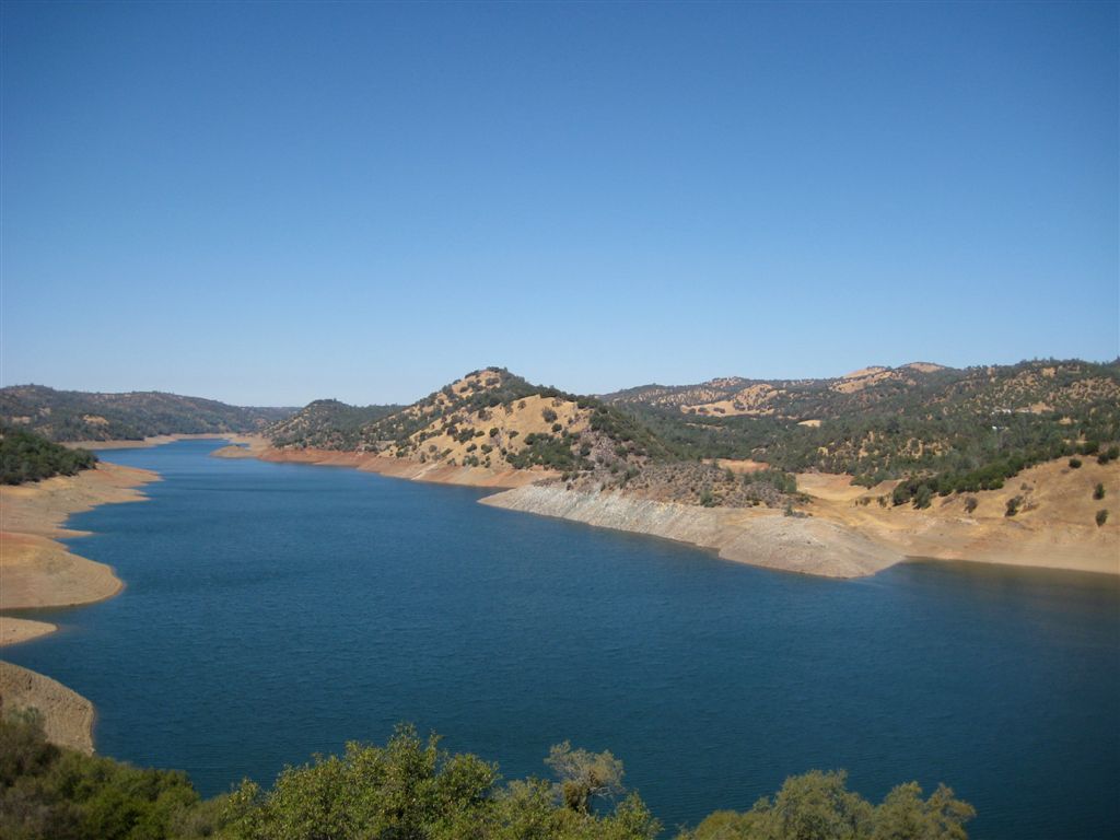 Low water lake on the way out