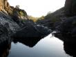 River through volcanic rock