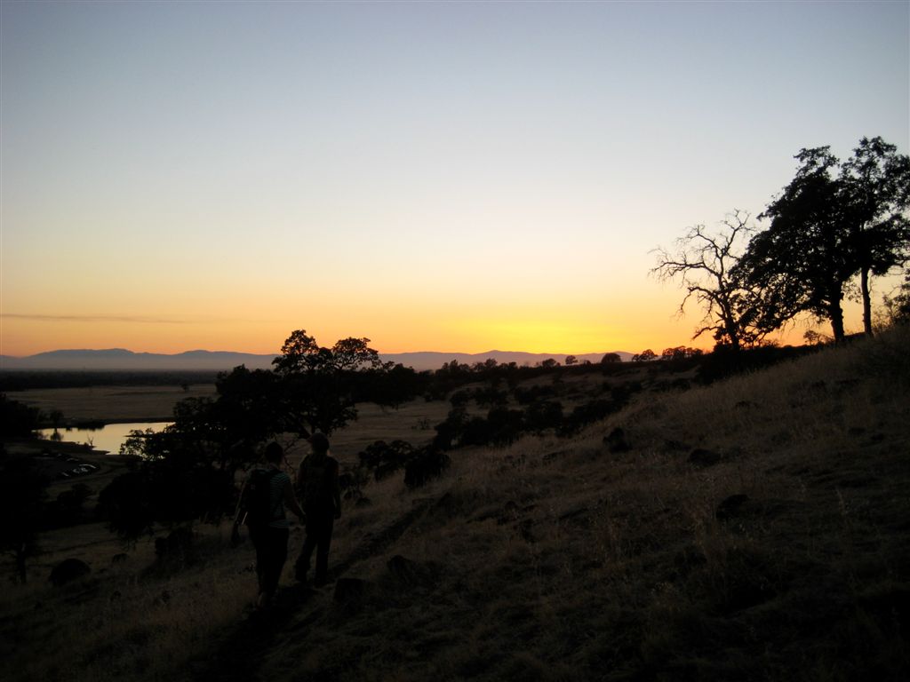 On the way back down