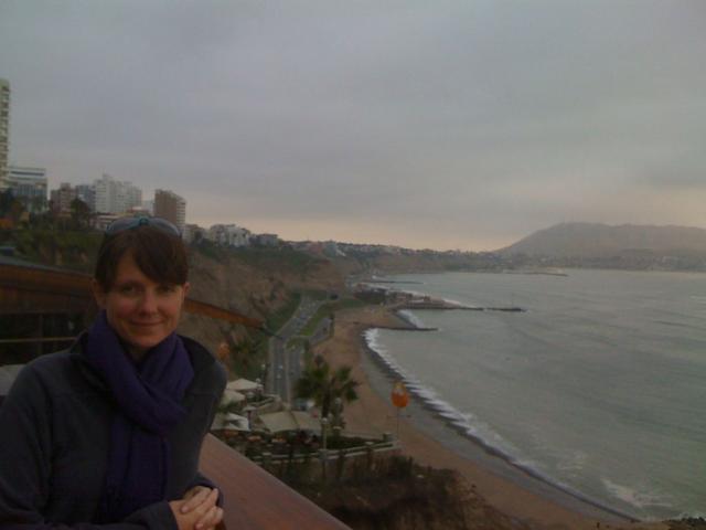 The Lima coast in the Miraflores district