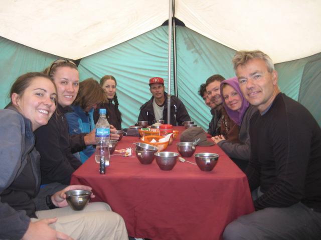 Americans, Dutch, Belgian, British, and Canadians on our trek