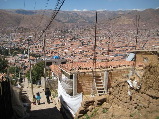 Coming back down into Cuzco