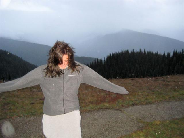 VERY windy at the top
