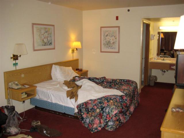 Our motel room