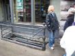 Our loud Swedish tourguide leading us underground