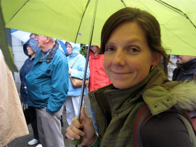 Waiting in the rain