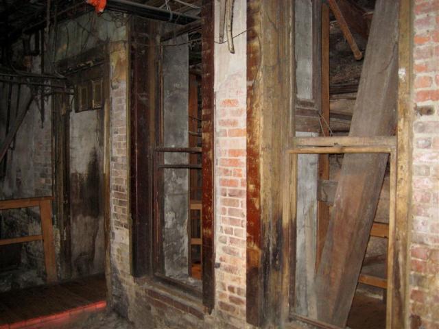 Underground old storefront
