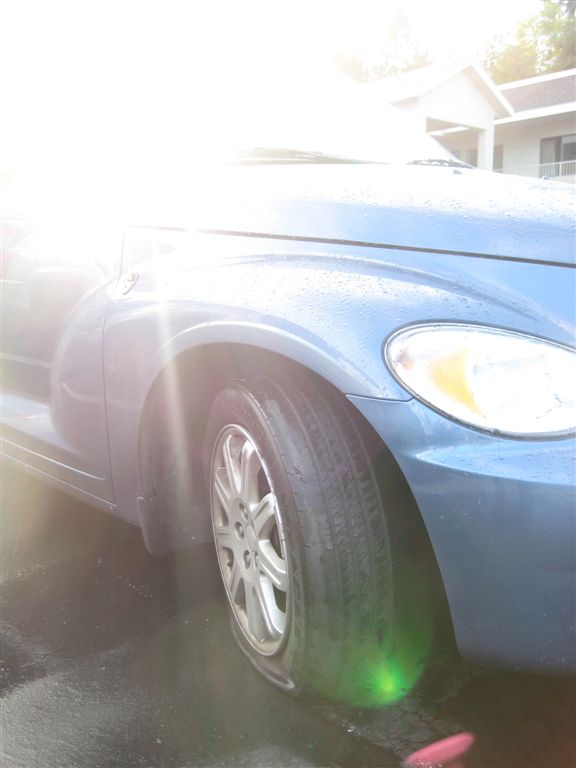 Our flat tire...