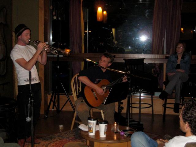 Cool trumpet/guitar duo