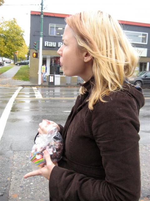 Candy after lunch with Melanie!