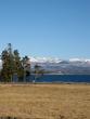 Lake, trees, mountains