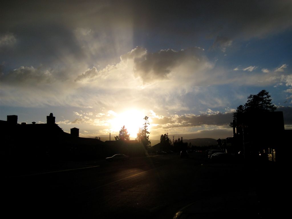 Sunset in West Yellowstone