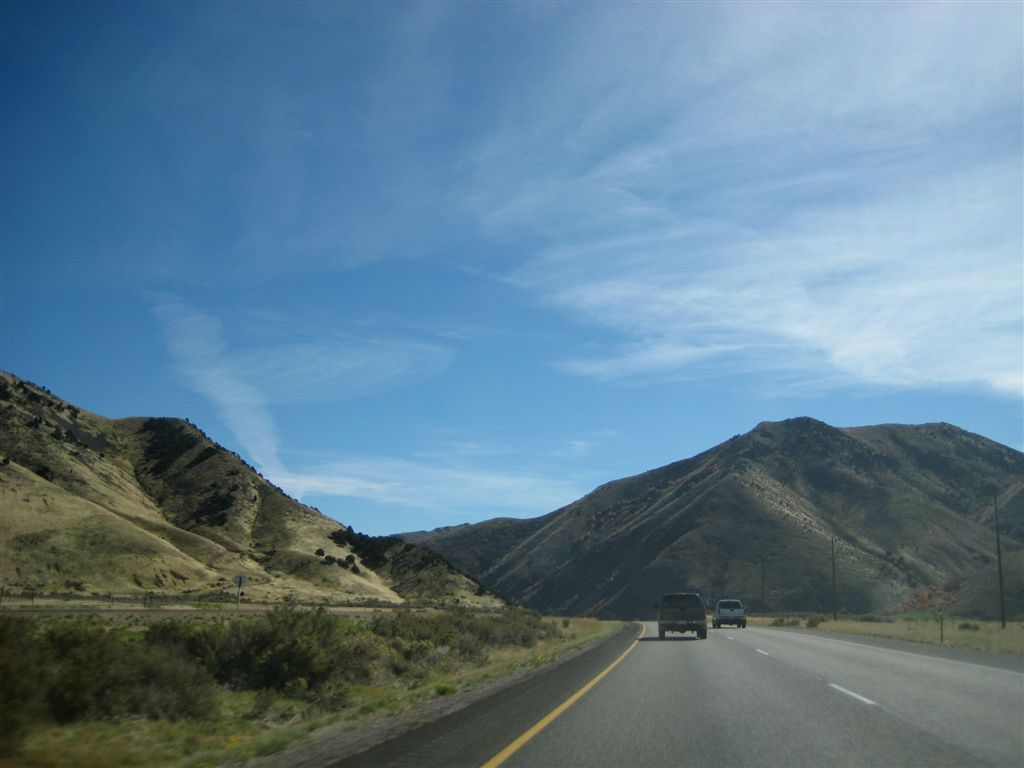 More hills and mountains in Idaho, heading south