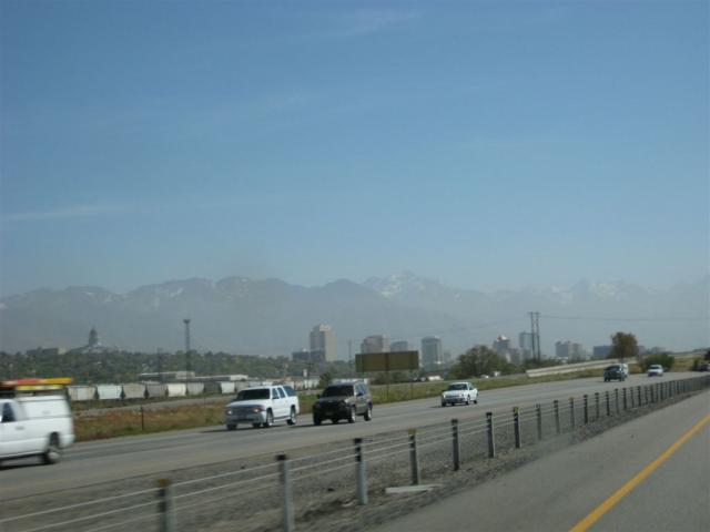 Driving through Salt Lake City!