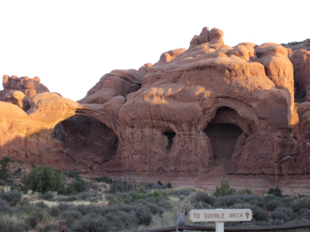 Double Arch near parking lot