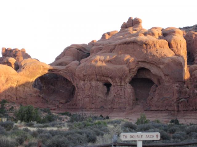 Double Arch near parking lot