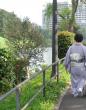 Woman in a kimono