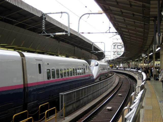 Our first bullet train to Kyoto!