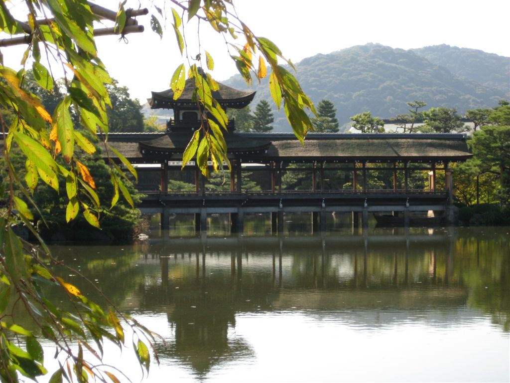 Cool garden bridge