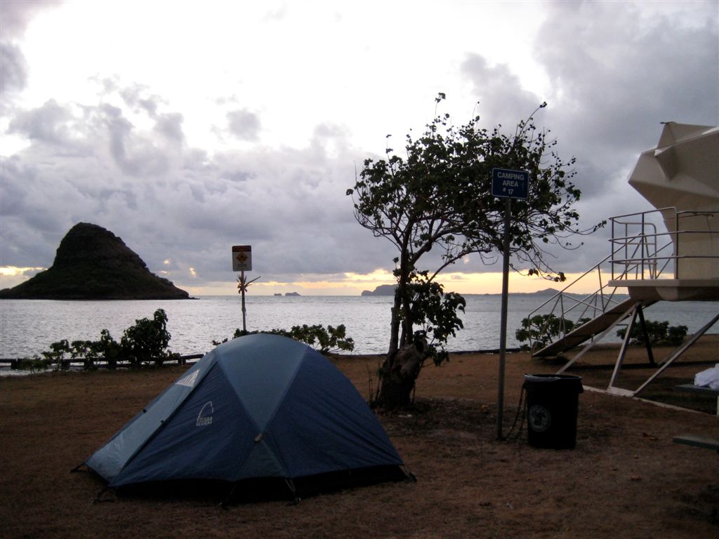 dawn - soon to be kicked out of campsite 6:30am